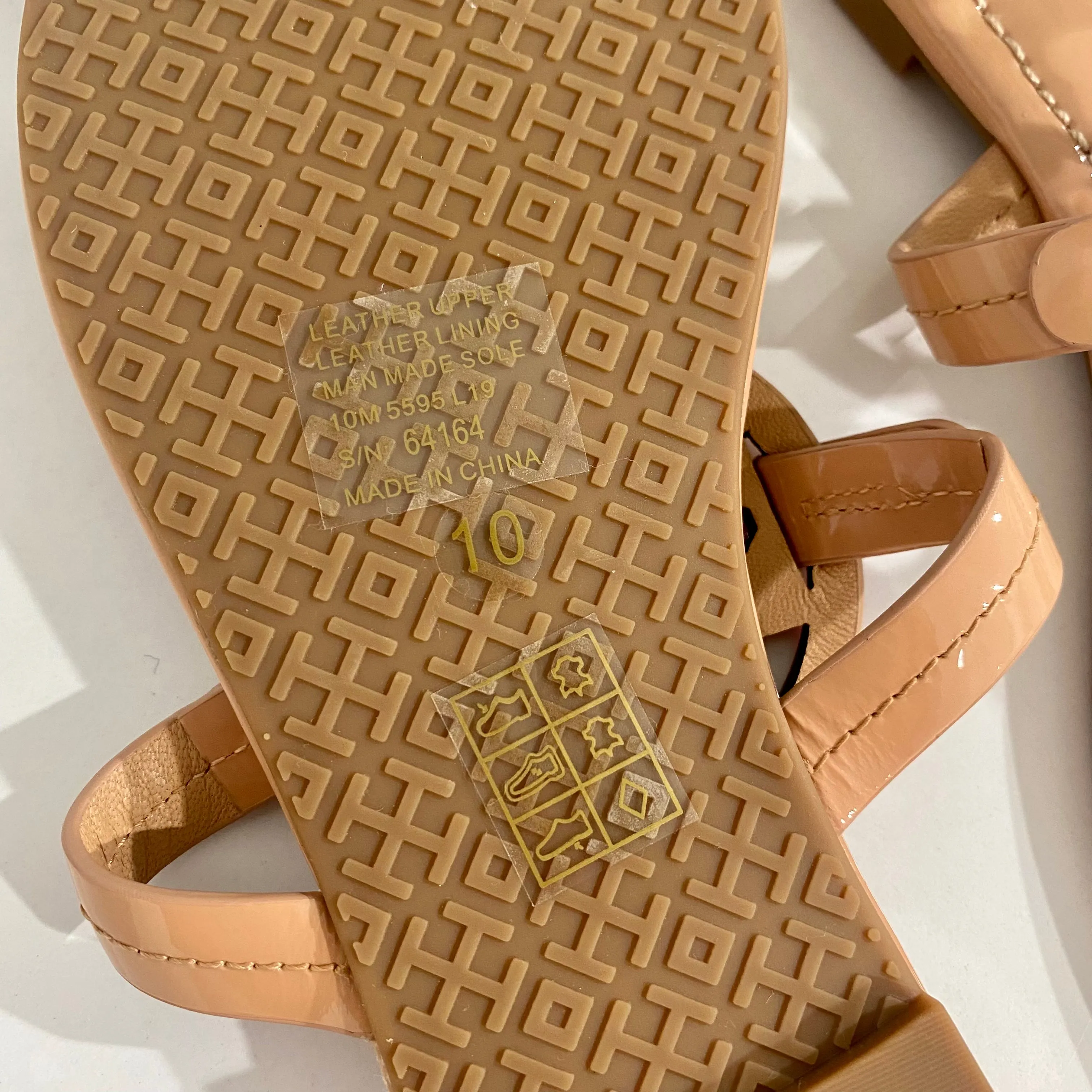 Tory Burch Nude & Pastel Rainbow Miller Sandals