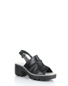 TUPI495FLY 000 BLACK Velcro Sandals