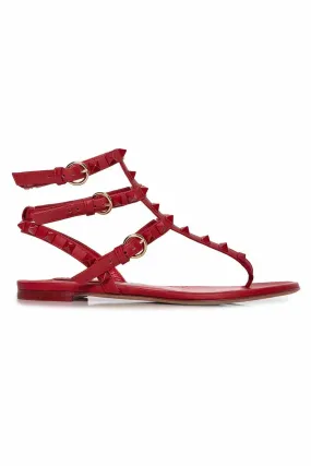 Valentino Size 36 Rockstud Caged Flat Sandals