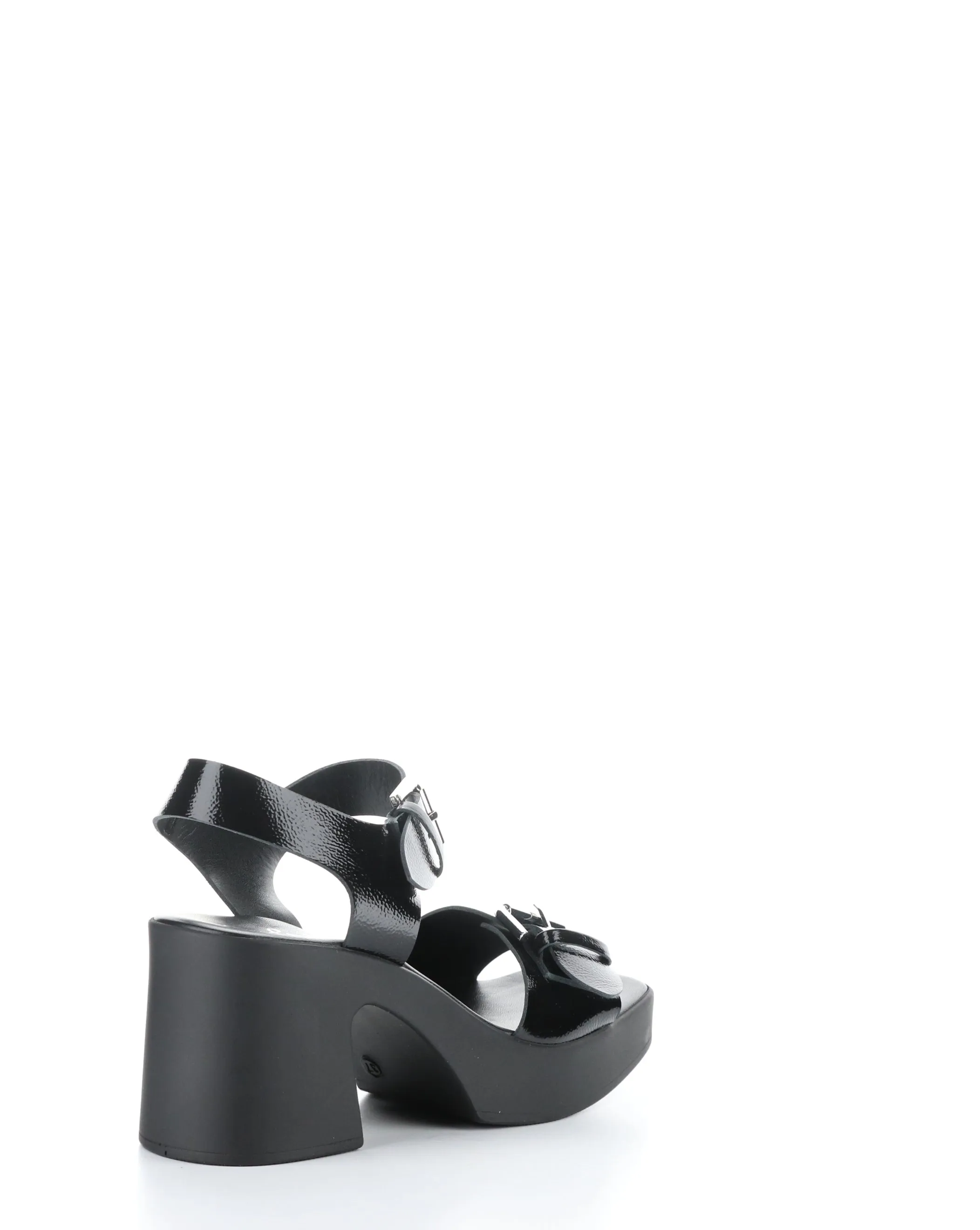 VELA BLACK Buckle Sandals