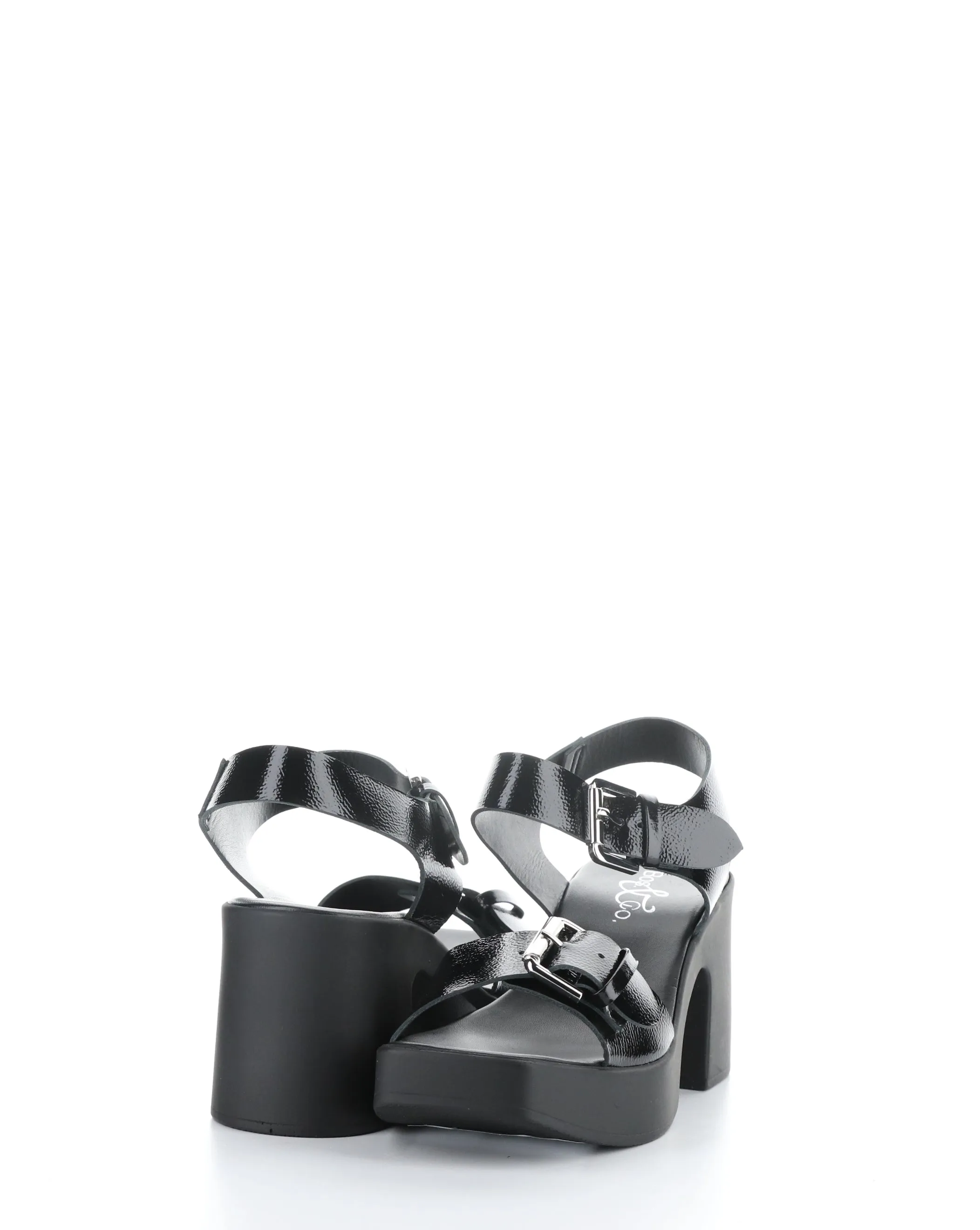 VELA BLACK Buckle Sandals