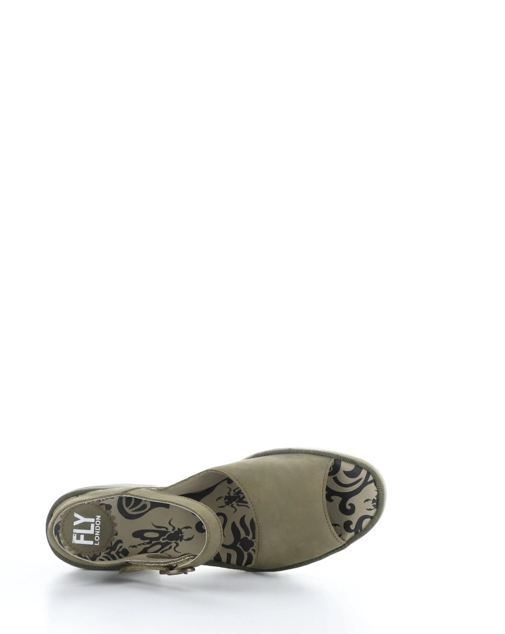 WELY439FLY 003 KHAKI Velcro Sandals