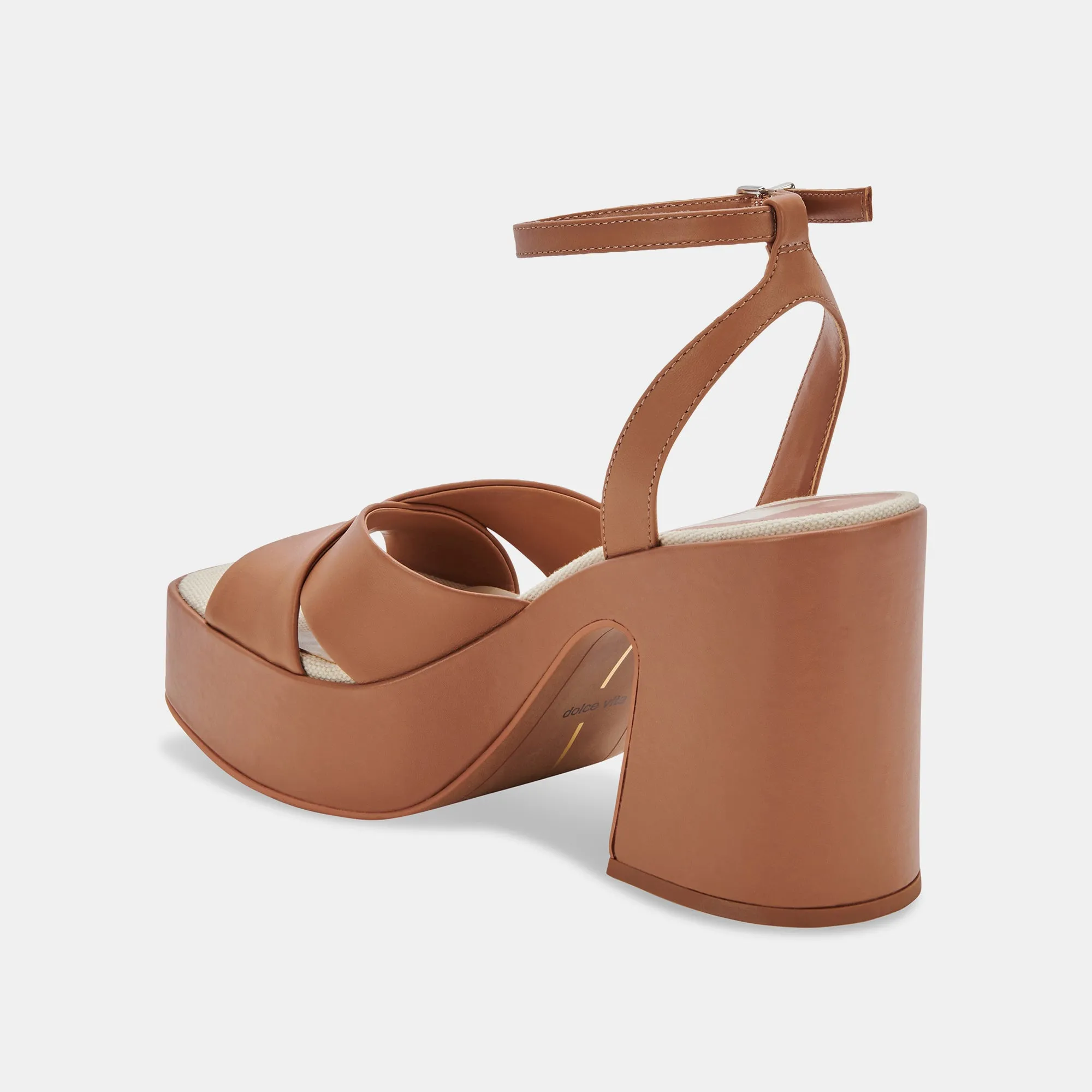 WESSI HEELS CARAMEL LEATHER