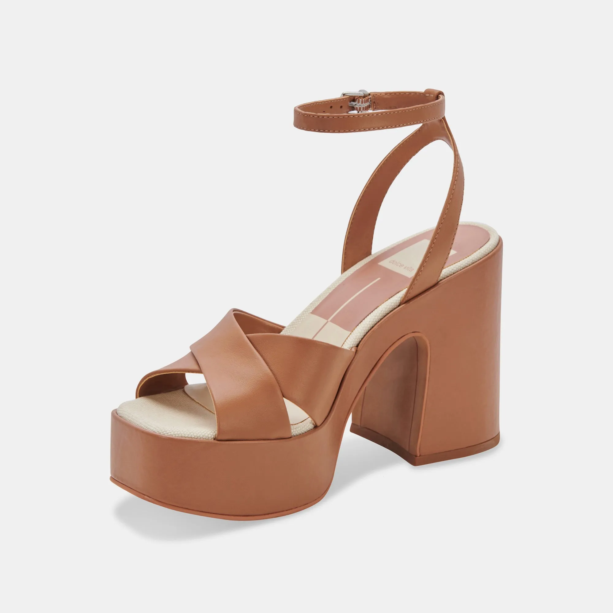 WESSI HEELS CARAMEL LEATHER