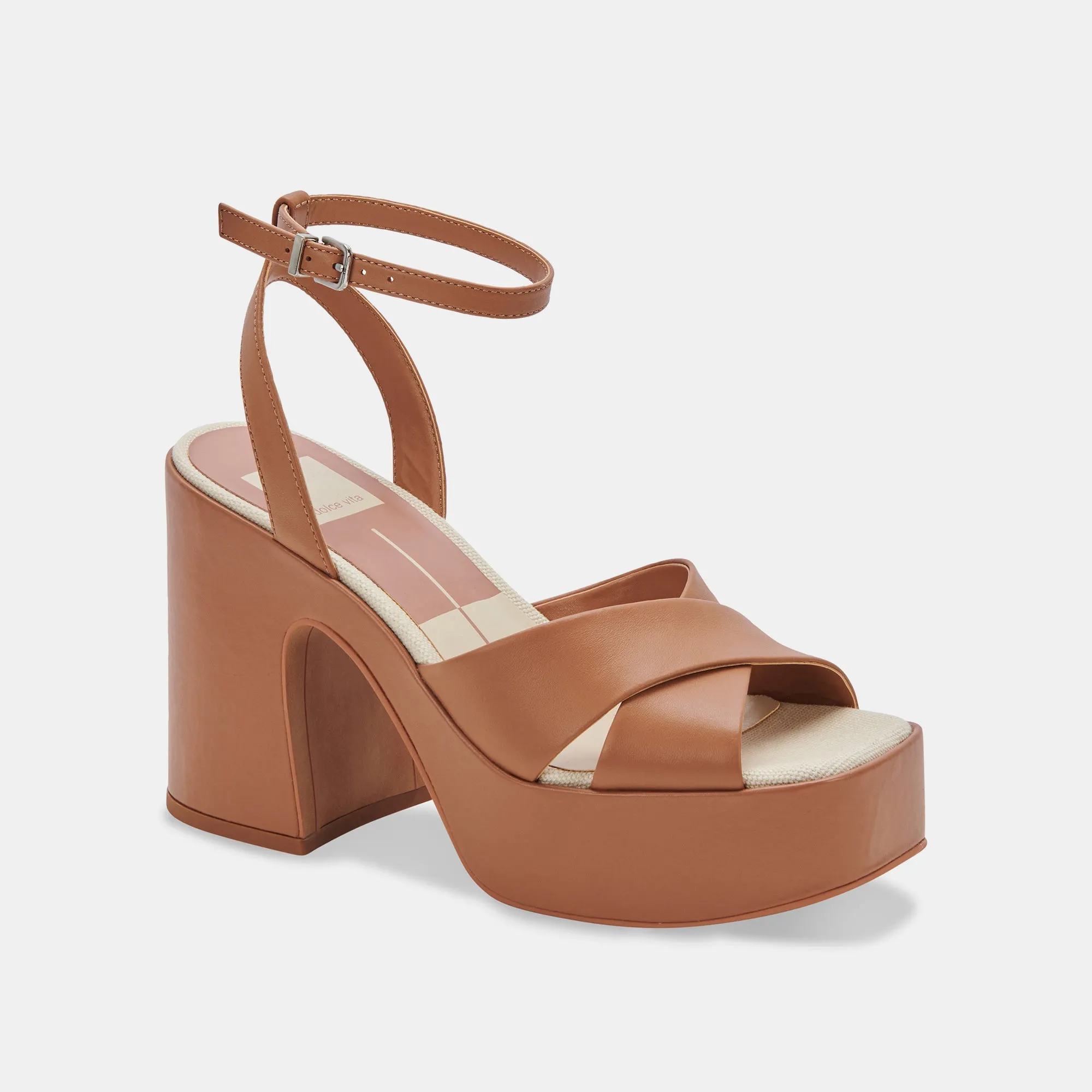 WESSI HEELS CARAMEL LEATHER