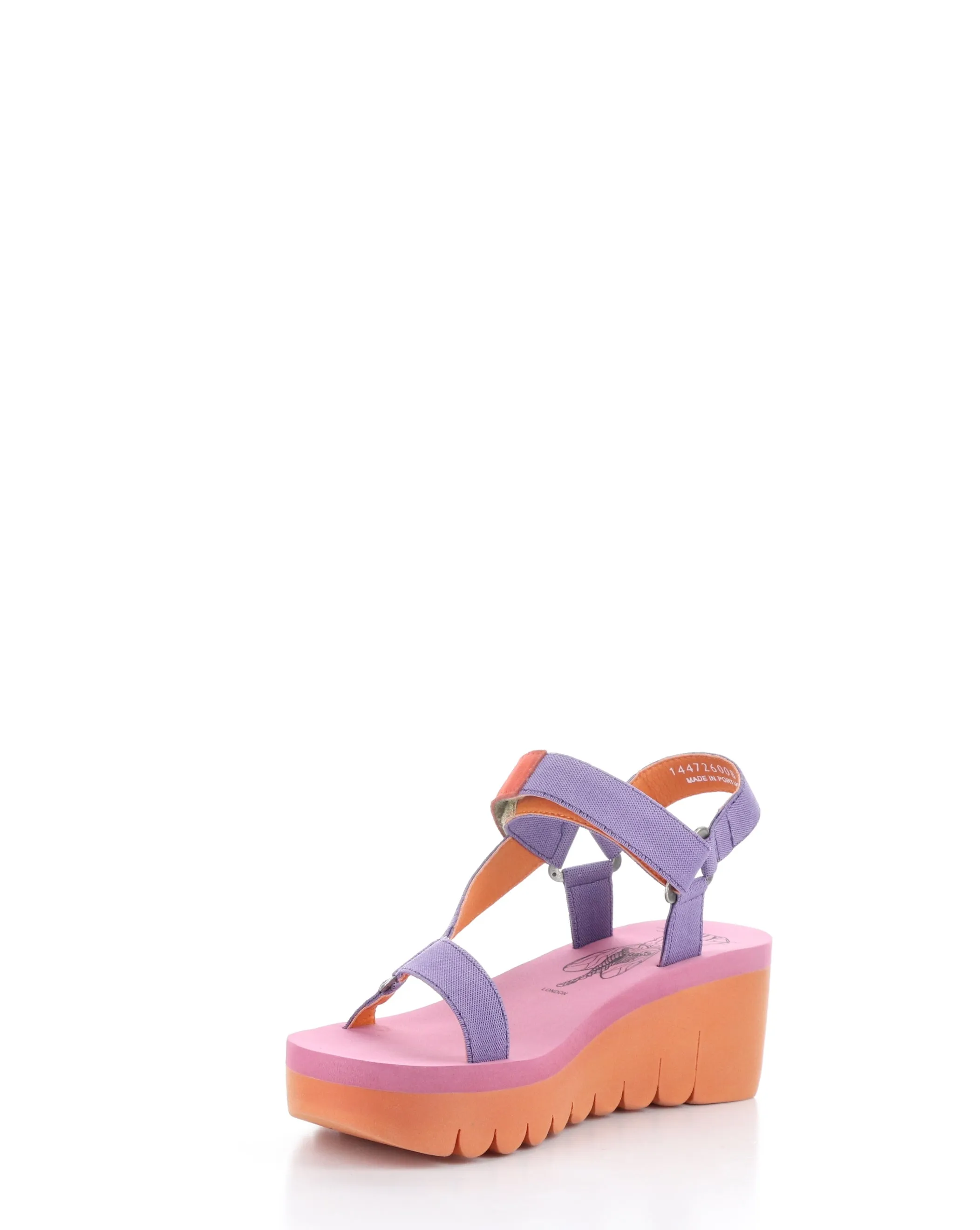 YEFA726FLY 008 VIOLET/ORANGE Velcro Sandals