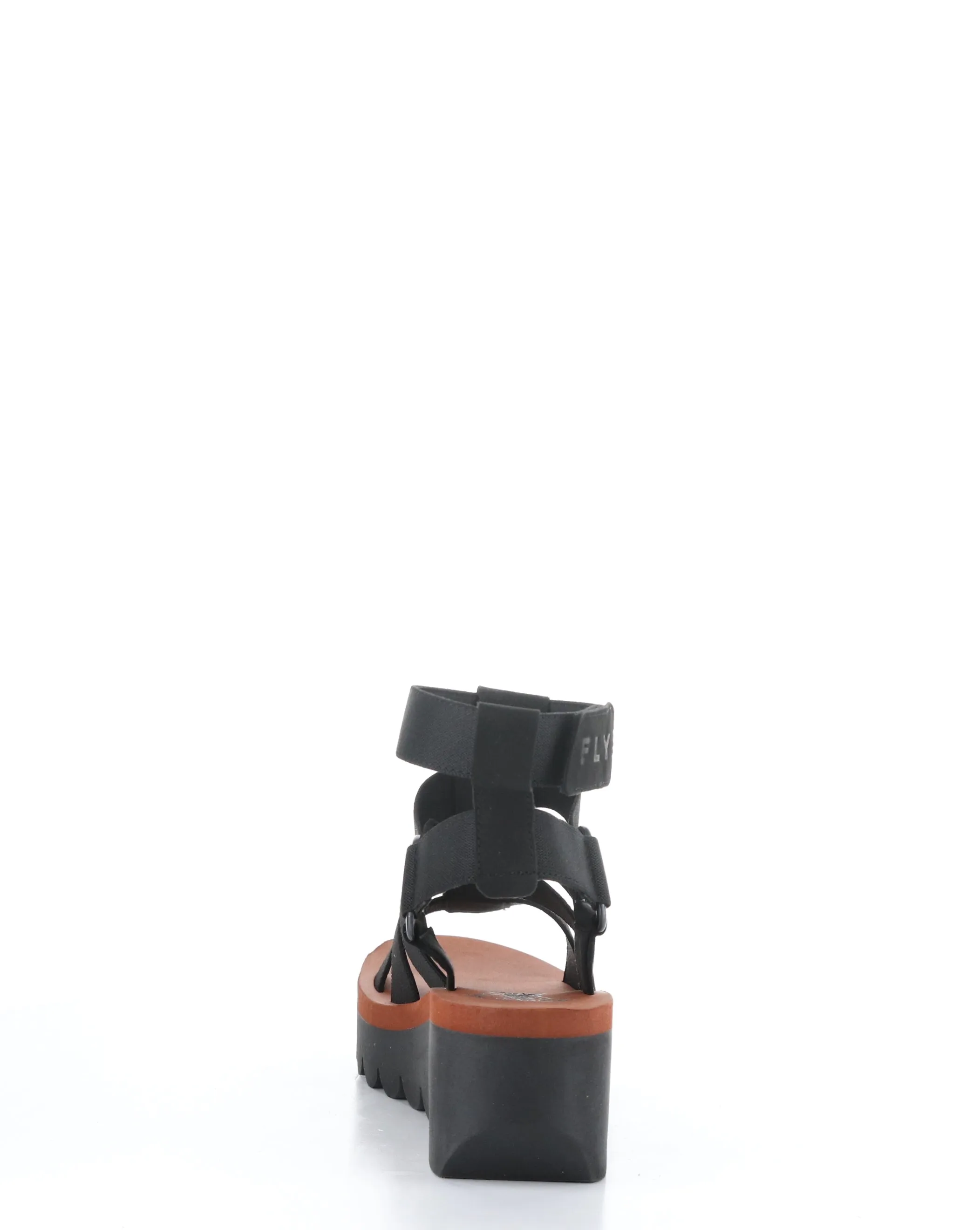 YUFI032FLY BLACK Velcro Sandals